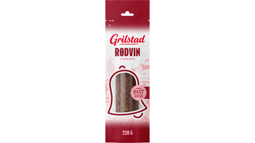 Grilstad Spekepølse Hel Rødvin | 220g