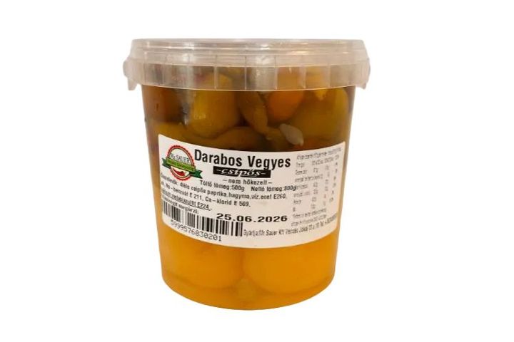 Vegyes darabos csípős savanyúság 400 g