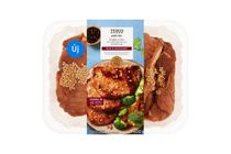 Tesco sertéskaraj csont nélkül Teriyaki típusú marinádban, lenmaggal megszórva 500 g