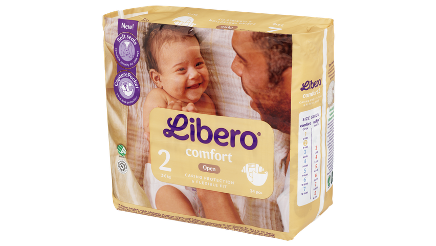 Libero Nyfødt Bleier Str 2 | 34stk