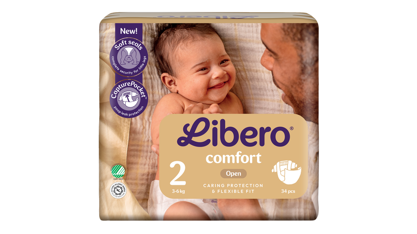 Libero Nyfødt Bleier Str 2 | 34stk