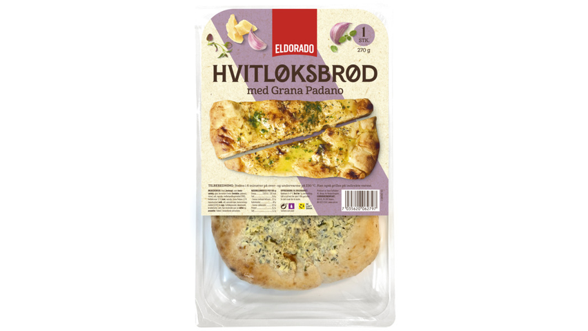 Eldorado Hvitløksbrød m/Grana Padano | 270g