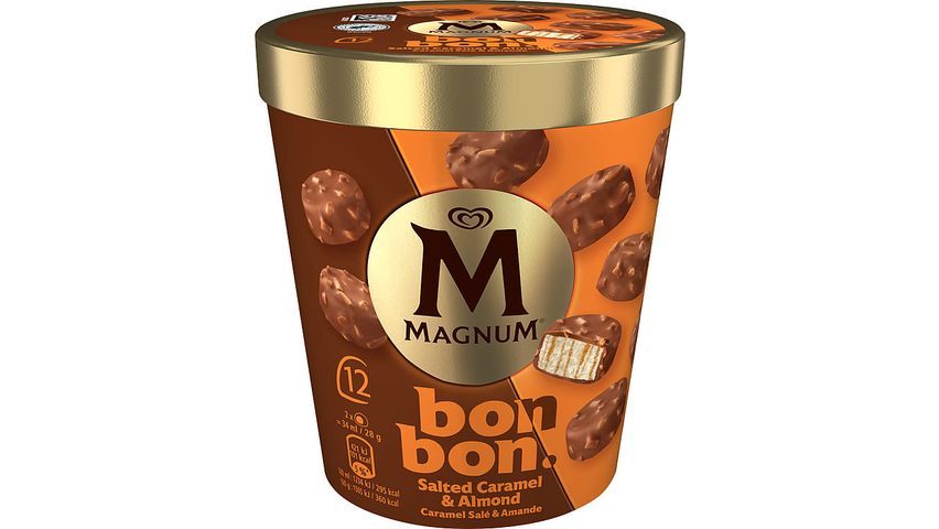 Magnum Bonbon sós karamelles mandulás tejjégkrém 204 ml