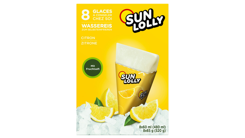 Sun Lolly Lemon | 8stk