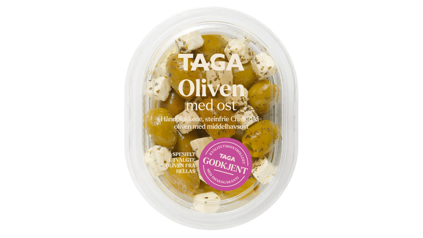 Taga Greske Oliven m/Urter & Ost | 130g