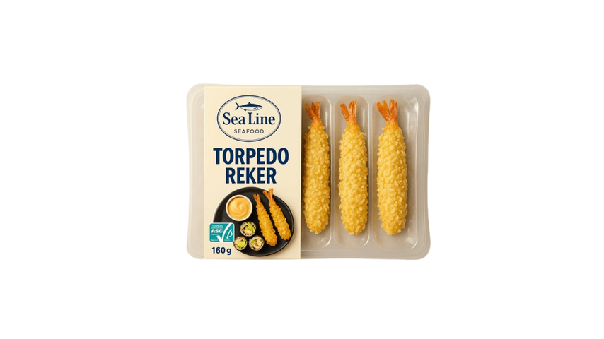 Sea Line Torpedo Prawns | 160g