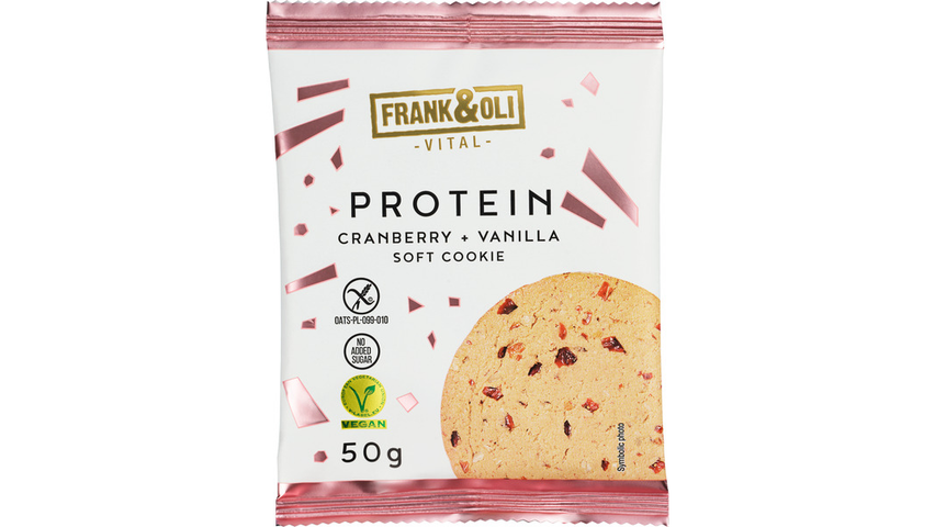 Frank & Oli Protein Cookies Cranberry & Vanilla | 50g