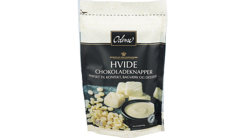 Odense Sjokoladeknapper Hvite | 115g
