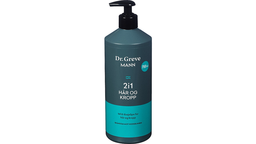 Dr. Greve Mann 2i1 Hår & Kropp | 750ml