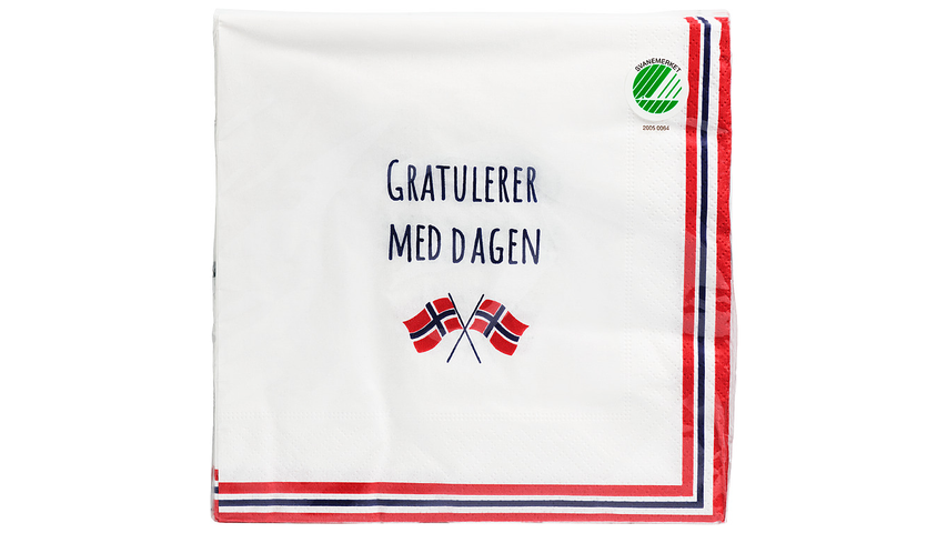 Unik Serviett 17.Mai Gratulerer | 20stk