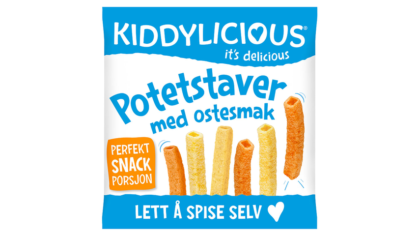Kiddylicious Potetstaver m/Ostesmak | 12g
