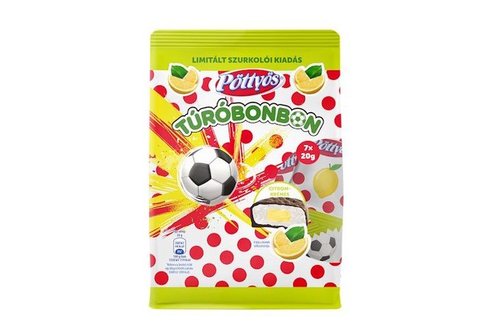 Pöttyös Túróbonbon  citromkrémes töltelékkel 7 x 20 g
