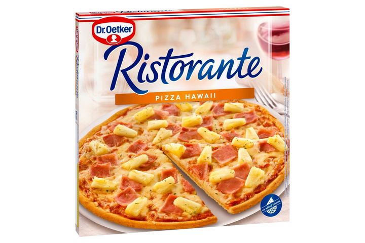 Dr. Oetker Ristorante Pizza Hawaii pizza ananásszal, sonkával és sajttal 355 g