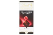 Lindt Excellence extra étcsokoládé málnával 100 g