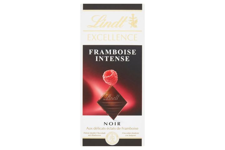 Lindt Excellence extra étcsokoládé málnával 100 g