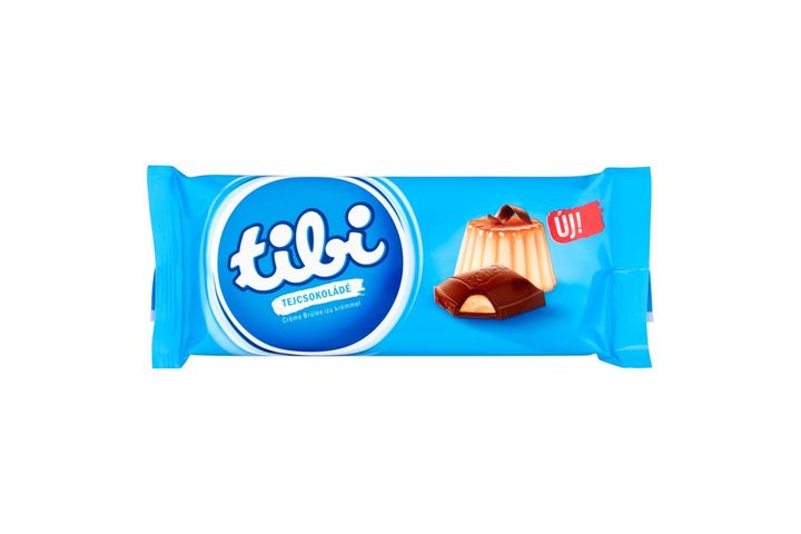 Tibi Milk Chocolate with Creme Brulee Flavoured Filling 90 g