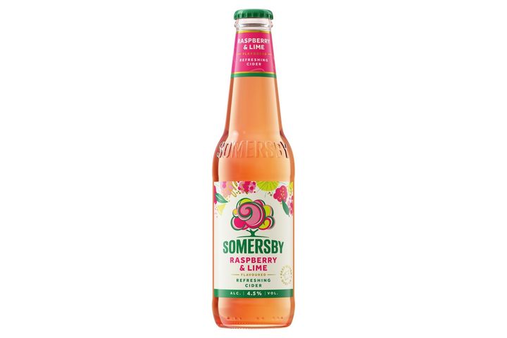 Somersby Raspberry & Lime cider almalé alapú szénsavas alkoholos ital 4,5% 0,33 l