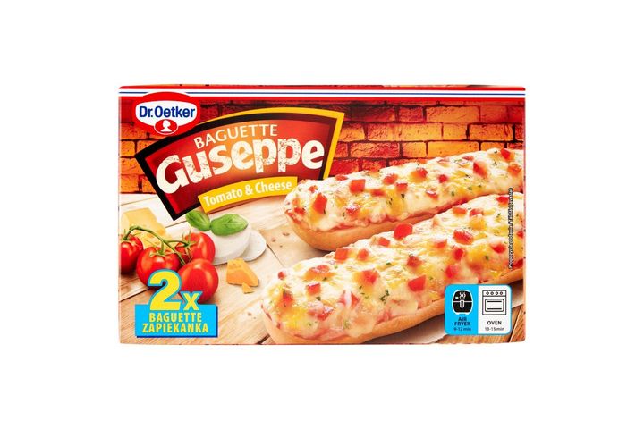Dr. Oetker Guseppe gyorsfagyasztott bagett paradicsommal és sajttal 2 x 125 g (250 g)