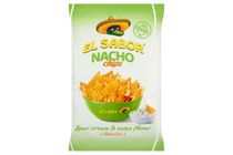El Sabor tejfölös-hagymás ízesítésű nacho chips 100 g