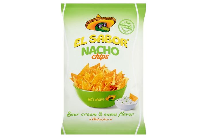 El Sabor tejfölös-hagymás ízesítésű nacho chips 100 g