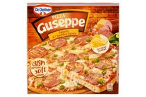 Dr. Oetker Guseppe gyorsfagyasztott pizza szalámival és cheddar szósszal 418 g