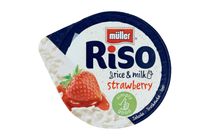 Müller Riso Milk Rice Dessert with Strawberry Flavored Preparation 200 g