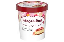 Häagen-Dazs sajttorta ízű jégkrém eper öntettel keksz darabkákkal és lágy sajttal 460 ml