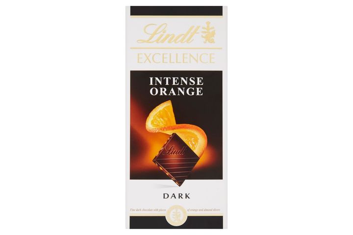 Lindt Excellence Intense Orange étcsokoládé narancslével és mandulával 100 g
