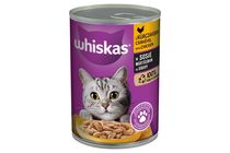 Whiskas teljes értékű nedves eledel felnőtt macskáknak csirkével aszpikban 400 g