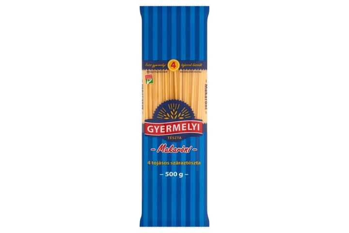 Gyermelyi makaróni 4 tojásos száraztészta 500 g
