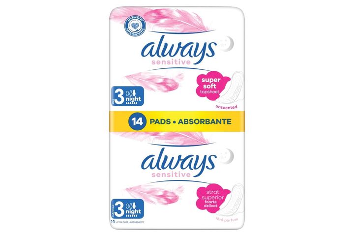Always Ultra Sensitive Night Duo Pads vložky | 14 kusů