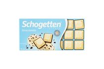 Schogetten Stracciatella fehér csokoládé pörkölt kakaóforgáccsal és étcsokoládéval 100 g