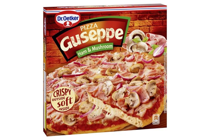 Dr. Oetker Guseppe gyorsfagyasztott pizza sonkával és gombával 425 g