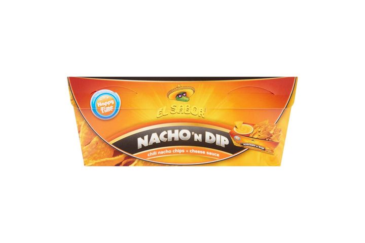 El Sabor Nacho 'N Dip Chili Flavoured Nacho Chips with Cheese Dip 175 g