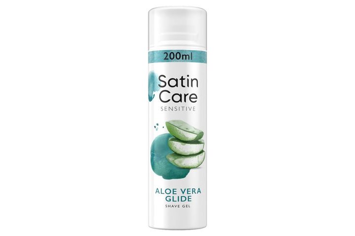 Gillette Satin Care Dámsk ý gel na holení sensitive s aloe vera | 200 ml
