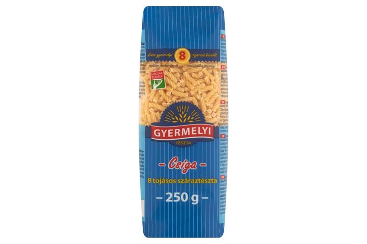 Gyermelyi csiga 8 tojásos száraztészta 250 g