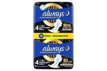 Always Ultra Sanitary Towels Secure Night Wings (Size 4) 12 Pads