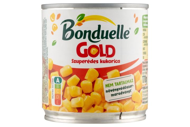 Bonduelle Gold szuperédes morzsolt csemegekukorica 170 g