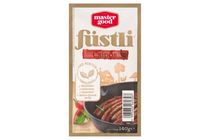 Master Good Füstli csípős, füst ízesítésű virsli csirkehúsból, Jalapeno paprikával 140 g