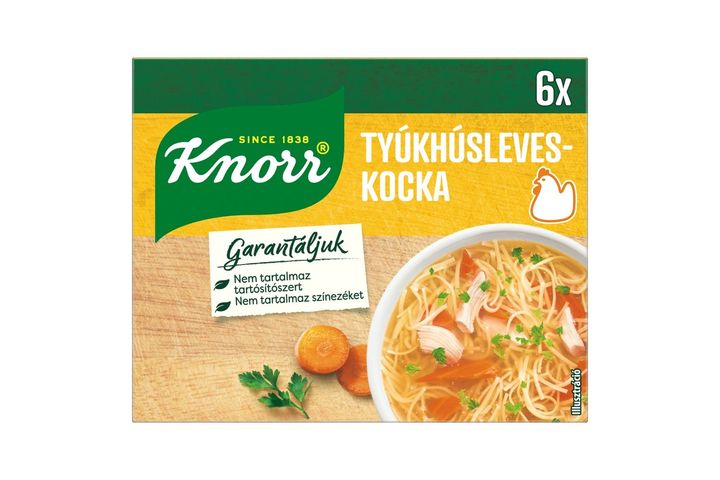 Knorr tyúkhúsleveskocka 6 x 10 g (60 g)