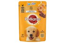 Pedigree Junior teljes értékű nedves eledel kölyökkutyák számára csirkével aszpikban 100 g