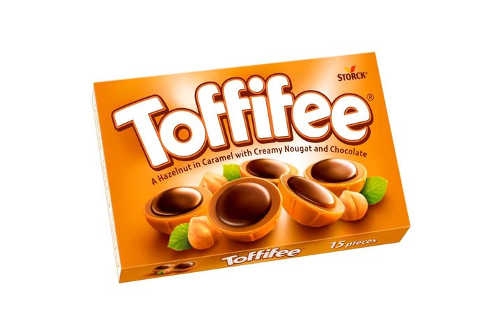 Toffifee mogyoró karamellben, mogyorós nugátkrémmel és csokoládéval 125 g