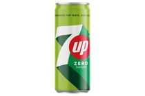 7UP Lemon and Lime Flavoured Energy Free Carbonated Soft Drink with Sweeteners 330 ml