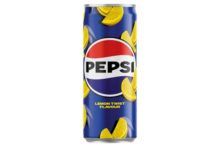 Pepsi Lemon Twist Flavour Cola-Flavored Carbonated Soft Drink with Lemon Flavoring 330 ml