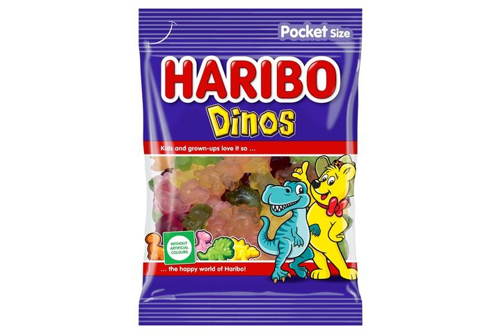Haribo Dinos gyümölcsízű gumicukorka 100 g