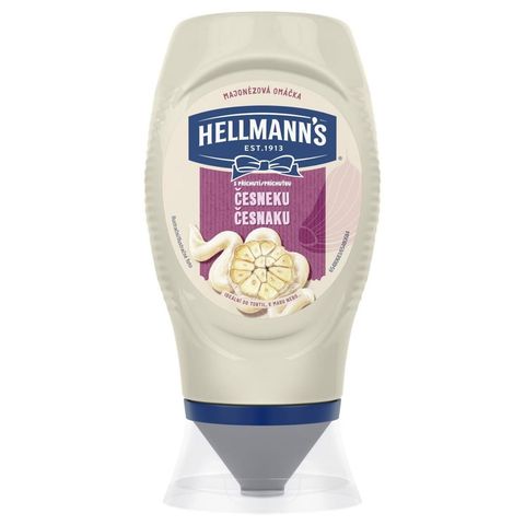 Hellmann's Majonézová om áčka s příchutí česneku | 250 ml