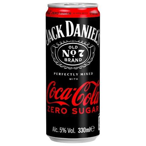Jack Daniel's and Coca-Cola zero | 330 ml