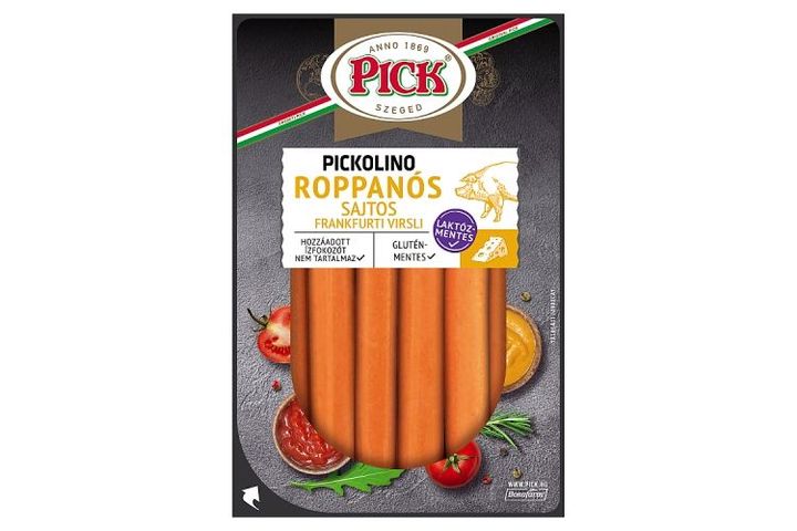 PICK Pickolino roppanós sajtos frankfurti virsli sertéshúsból 300 g