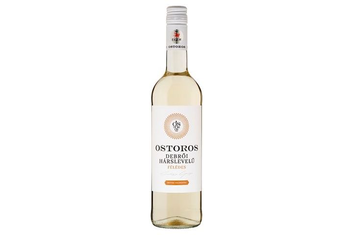 Ostorosbor Debrői Hárslevelű classicus félédes fehérbor 11,5% 750 ml