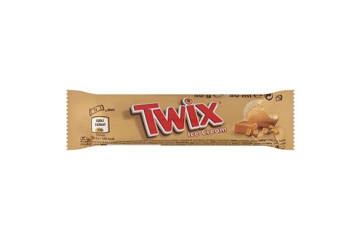 Twix karamellás tejjégkrém szelet keksz darabokkal 50 ml